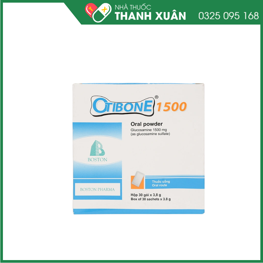 Otibone 1500 giảm triệu chứng của thoái hóa khớp gối nhẹ và trung bình